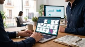 IA en el ERP: launchpad de un sistema ERP moderno en el portátil de un consultor